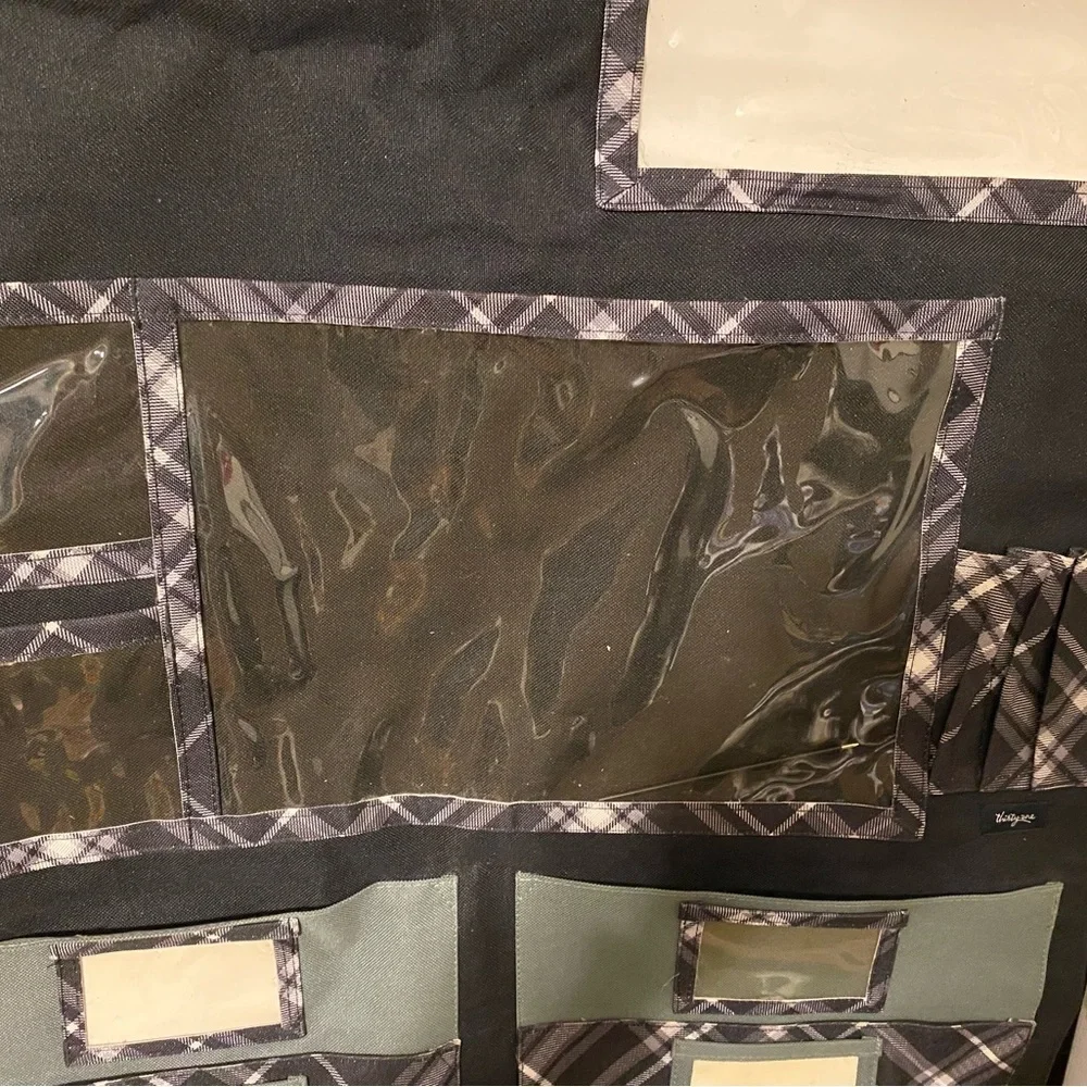Thirtyone Bags Hanging Office Organizer with Plaid Design